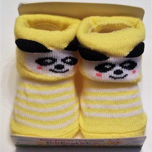 Fiddlesticks Baby Booties -Yellow - 0 to 6 Months